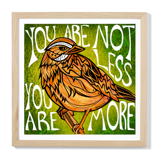 Limited Edition Framed "Be More" Print